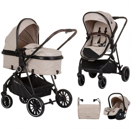 Carucior 3 in 1 - Carucior Chipolino Aura 3 in 1 macadamia