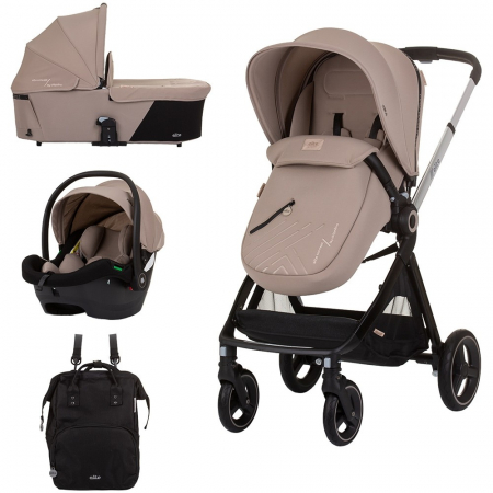 Carucior 3 in 1 - Carucior Chipolino Elite 3 in 1 macadamia