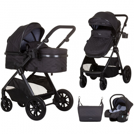 Carucioare - Carucior Chipolino Harmony 3 in 1 granite