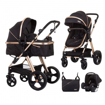 Carucior 3 in 1 - Carucior Chipolino Havana 3 in 1 ebony