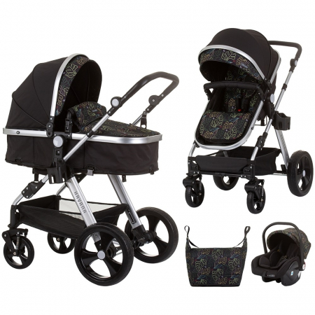 Carucior 3 in 1 - Carucior Chipolino Havana 3 in 1 obsidian leaves