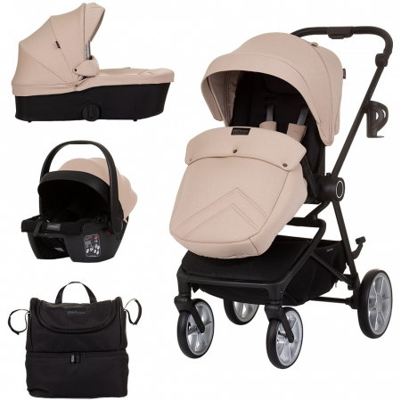 Carucior 3 in 1 - Carucior Chipolino Linea 3 in 1 macadamia