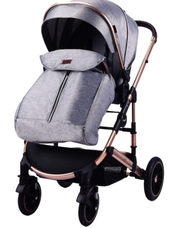 Carucior copii, 0-36 luni, Cu suspensii, Landou reversibil, Pozitie de somn si sezut, Roata cauciuc [1]