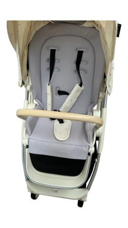 Carucior copii, 0-36 luni, sarcina maxima 22 kg, Landou reversibil, Colectie Lux, Geanta de scutece, Alb unt [14]