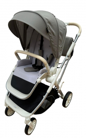 Carucior copii, 0-36 luni, sarcina maxima 22 kg, Landou reversibil, Colectie Lux, Geanta de scutece, Bej Kaki [7]