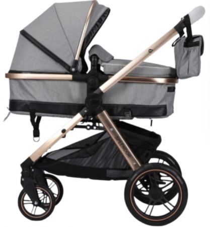 Carucior copii, 2 in 1, multifunctional, Pliere compacta tip carte, suspensie la roti [3]