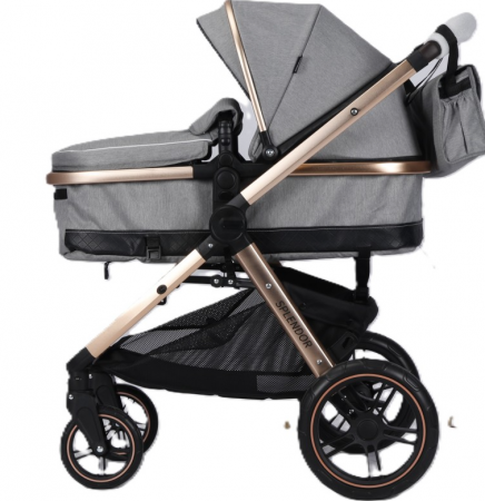 Carucior 2 in 1 - Carucior copii, 2 in 1, multifunctional, Pliere compacta tip carte, suspensie la roti