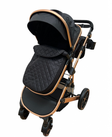 Carucior copii, 2 in 1, multifunctional,  Matlasat, Pliere compacta tip carte, suspensie roti [1]