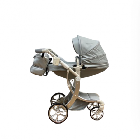 Carucior copii, 3 in 1, colectia Lux, suspensii duble si accesorii incluse, gri [2]