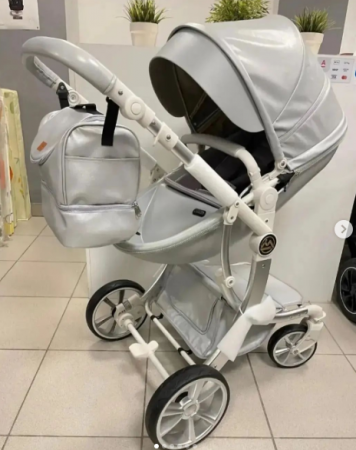 Carucior copii, 3 in 1, colectia Lux, suspensii duble si accesorii incluse, gri [1]