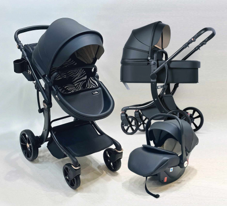 Carucior copii, 3 in 1, colectia Lux, suspensii duble si accesorii incluse [4]