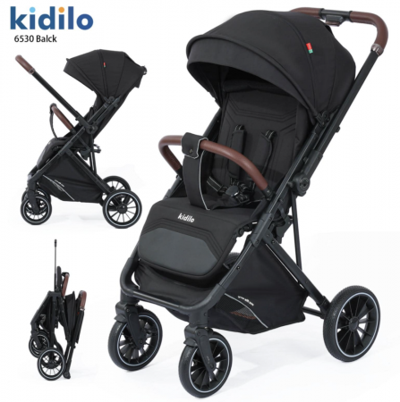 Carucior Copii , sport cu pozitie de somn, pliere troler, Spatar reglabil, Tehnologia One-Hand Folding, copertina extensibila, maner reversibil [1]