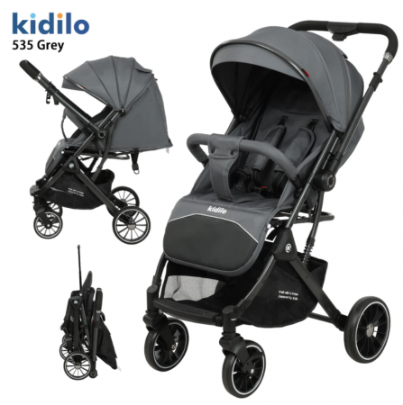 Carucior Copii , sport cu pozitie de somn, pliere troler, Spatar reglabil, Tehnologia One-Hand Folding, Cod 535, copertina extensibila, maner reversibil [0]