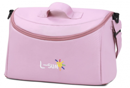 Carucior Copii , sport cu pozitie de somn, pliere troler, Spatar reglabil, Tehnologia One-Hand Folding, copertina extensibila, maner reversibil, husa de picioare si geanta, roz [4]