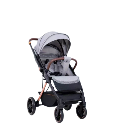 Carucior Copii, Tip sport cu pozitie de somn, Pliere Troller, Spatar reglabil, REVERSIBIL, Tehnologia inovatoare One-Hand Folding, Kidilo, gri [1]