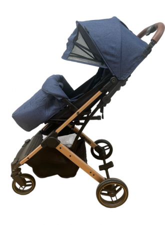 Carucior Copii, Tip sport cu pozitie de somn, Pliere Troller, Spatar reglabil, Tehnologia inovatoare One-Hand Folding, capotina reglabila, bicolor [4]