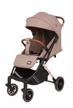 Carucior sport - Carucior Copii, Tip sport cu pozitie de somn, Pliere Troller, Spatar reglabil, Tehnologia inovatoare One-Hand Folding, Kidilo, bej, Ultrausor