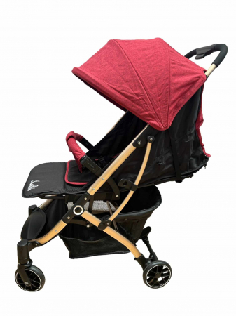 Carucior Copii,Tip sport cu pozitie de somn, Troller, Spatar reglabil prin centura, strangere compacta, rosu [1]