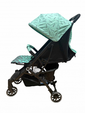 Carucior Copii,Tip sport cu pozitie de somn, Troller, Spatar reglabil prin centura, strangere compacta, vernil [1]