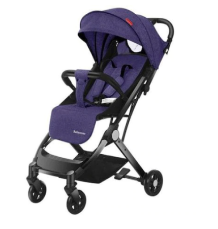 Carucior sport - Carucior Copii ,Tip sport cu pozitie de somn, Troller,Spatar reglabil prin centura,Tehnologia inovatoare One-Hand Folding,Albastru,90 x 105 x 50cm