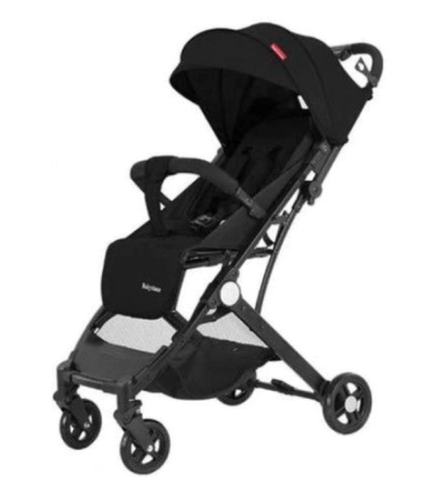 Carucior sport - Carucior Copii, Tip sport cu pozitie de somn, Troller,Spatar reglabil prin centura, Tehnologia inovatoare One-Hand Folding, Negru90 x 105 x 50cm