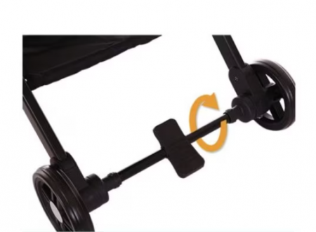 Carucior Copii, Tip sport cu pozitie de somn, Troller,Spatar reglabil prin centura, Tehnologia inovatoare One-Hand Folding, Negru90 x 105 x 50cm [5]