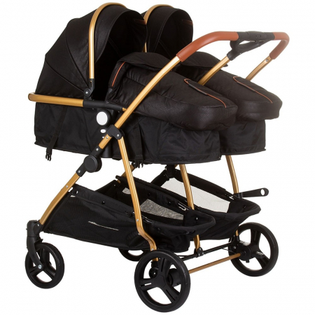 Carucior 2 in 1 - Carucior gemeni Chipolino Duo Smart 2 in 1 obsidian gold