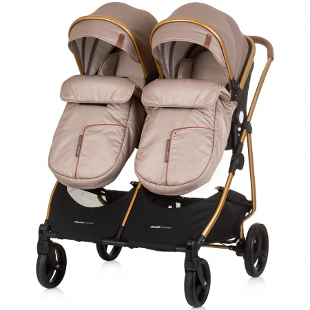 Carucior gemeni Chipolino Duo Smart 3 in 1 golden beige [7]