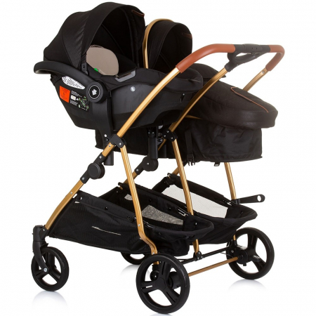 Carucior gemeni Chipolino Duo Smart 3 in 1 obsidian gold [9]