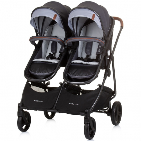 Carucior gemeni Chipolino Duo Smart 3 in 1 silver grey [6]