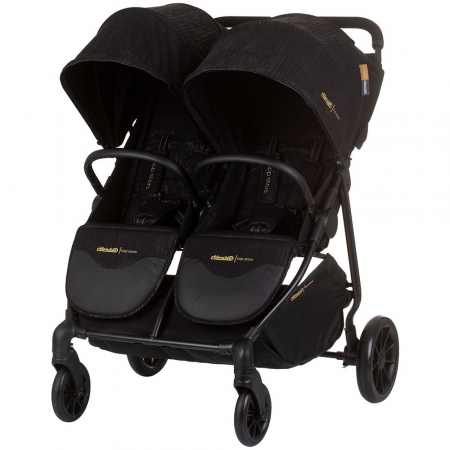 Carucior 2 in 1 - Carucior gemeni Chipolino Top Stars obsidian