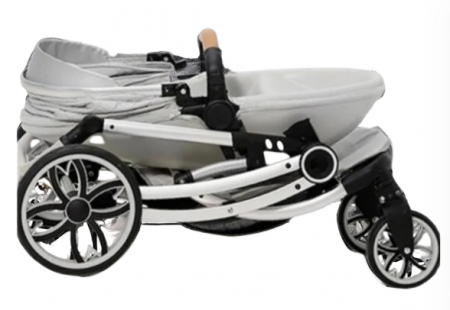 Carucior multifunctional 2 in 1, Forma anatomica pentru landou, Suspensie dubla [9]