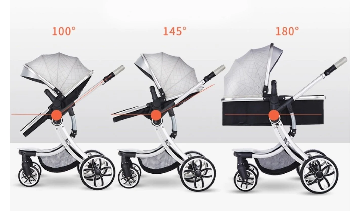 Carucior multifunctional 2 in 1, Forma anatomica pentru landou, Suspensie dubla [10]