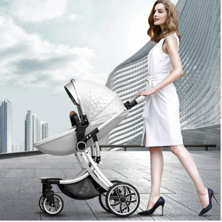 Carucior multifunctional 2 in 1,Forma anatomica pentru landou,Suspensie dubla,rosu [7]