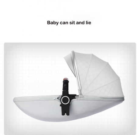 Carucior multifunctional 2 in 1,Forma anatomica pentru landou,Suspensie dubla,rosu [4]