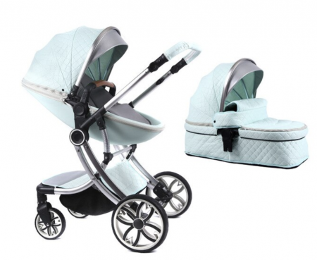 Carucior 2 in 1 - Carucior multifunctional 2 in 1, Forma anatomica pentru landou, Suspensie dubla