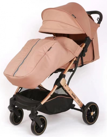 Carucior sport - Carucior pentru bebelusi, cu pozitie de somn, 0-36 luni, cu husa impermeabila pentru picioare si maner reversibil, Bubu-Still, gri