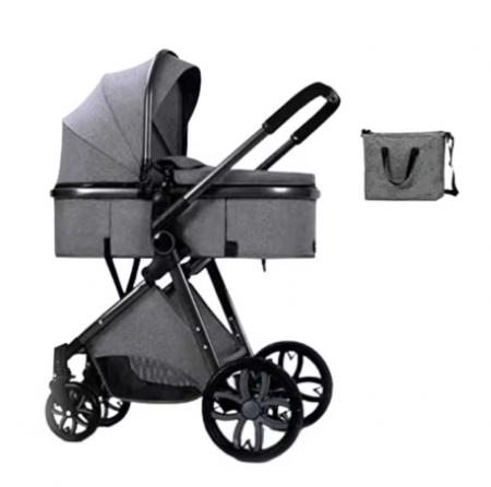 Carucior 2 in 1 - Carucior, pentru copii, 2 in 1, ultrapliabil, Landou detasabil si reversibil