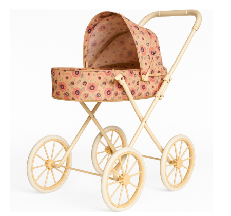 Carucioare papusi - Carucior pentru papusi, cadru metal, 63 cm