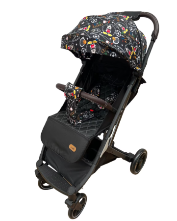 Carucior sport - Carucior sport, cu husa pentru picioare, Pliere Troller, Spatar reglabil, Tehnologia inovatoare One-Hand Folding, capotina reglabila, Mickey Mouse