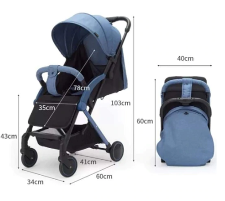 Carucior sport - Carucior sport, Greutate 5,5 kg, Pliere pe verticala, Bubu Still Sun,gri