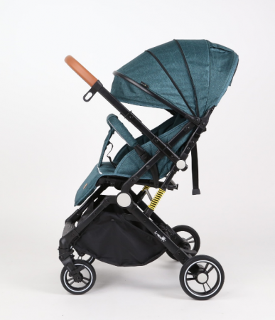 Carucior Sport pentru Copii, cu pozitie de somn, Troller transport par avion, Spatar reglabil prin centura, Geanta pentru scutece, Tehnologia inovatoare One-Hand Folding, Maner reversibil, Turcoaz [5]