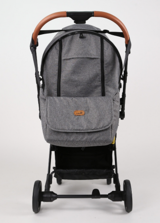 Carucior Sport pentru Copii, cu pozitie de somn, Troller transport par avion, Spatar reglabil prin centura, Geanta pentru scutece, Tehnologia inovatoare One-Hand Folding, Maner reversibil, Gri [5]