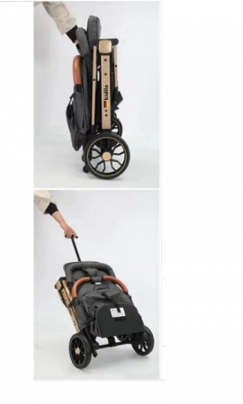 Carucior Sport pentru Copii, cu pozitie de somn, Troller, Spatar reglabil prin centura, Tehnologia inovatoare One-Hand Folding, Kidilo [1]