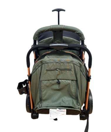 Carucior Sport Pentru Copii, Maner reversibil, Suport biberon, Plasa de tantari, Copertina extensibila, Cu suspensii, Recomandat transport par avion, Kaki [8]