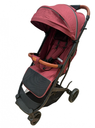 Carucior sport, tip troler, Cu husa de iarna detasabila, Roti cauciuc, Strangere ultracompacta, S1, Rosu grena [1]