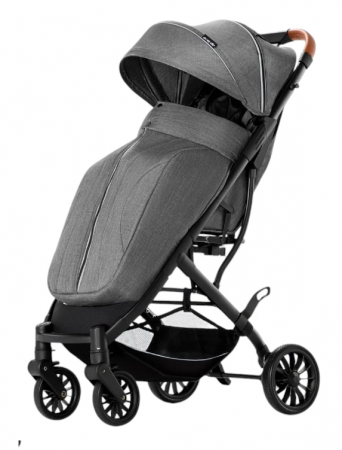 Carucior sport, tip troler, Cu husa de iarna detasabila, Roti cauciuc, Strangere ultracompacta, S1, Gri [2]