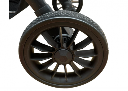 Carucior sport, tip troler, Cu husa de iarna detasabila, Roti cauciuc, Strangere ultracompacta, S1, Gri [4]