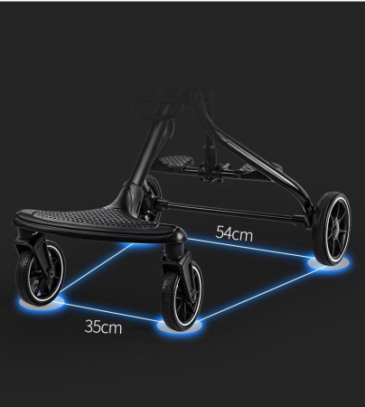 Carucior sport, protectie UV,ultracompact, scaun reversibil, parasolar reglabil, panza oxford, negru [5]