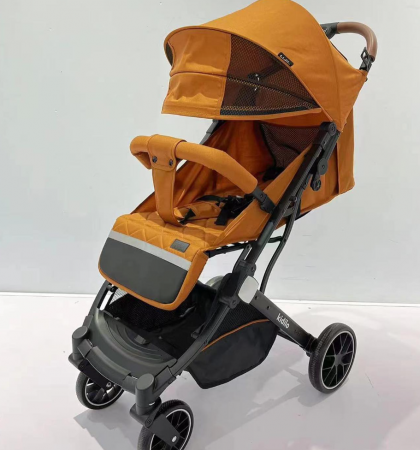Carucior sport, ultrausor si ultracompact, tip troller, maner si accesorii din piele, copertina cu prelungire, Kidilo [1]